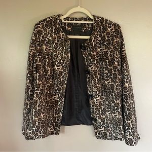 Cheetah Print Suit Jacket